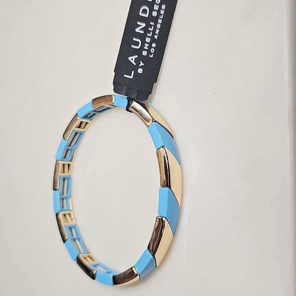 Laundry By Shelli Segal Gold and Blue Bracelet